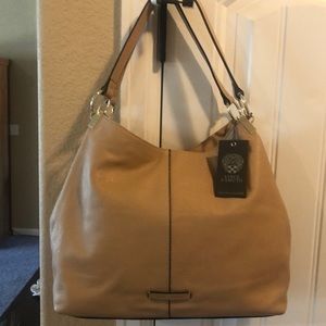 VINCE CAMUTO RAYNA LEATHER TOTE HANDBAG